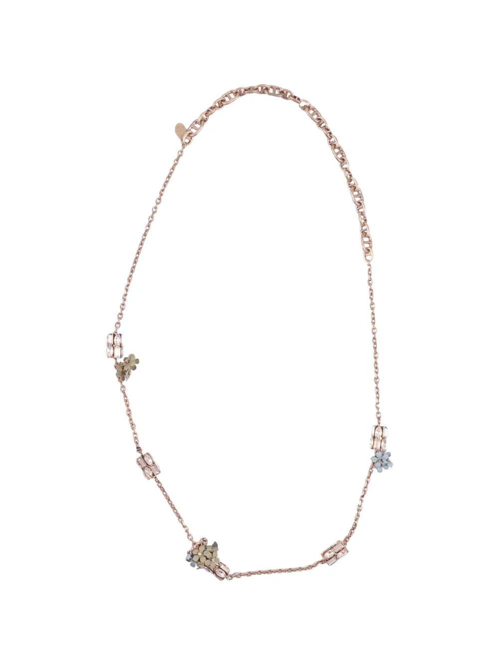 Weekend Max Mara flower-detail earrings and necklace set (set of three) - Rosa