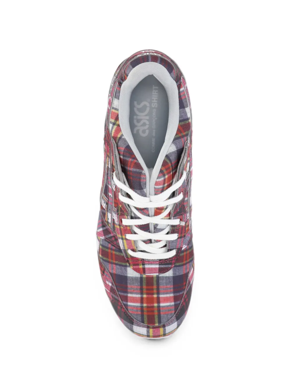 ASICS x Comme des Garçons Gel Lyte III plaid sneakers Rood