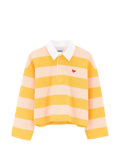 Bellerose Kids striped heart polo shirt