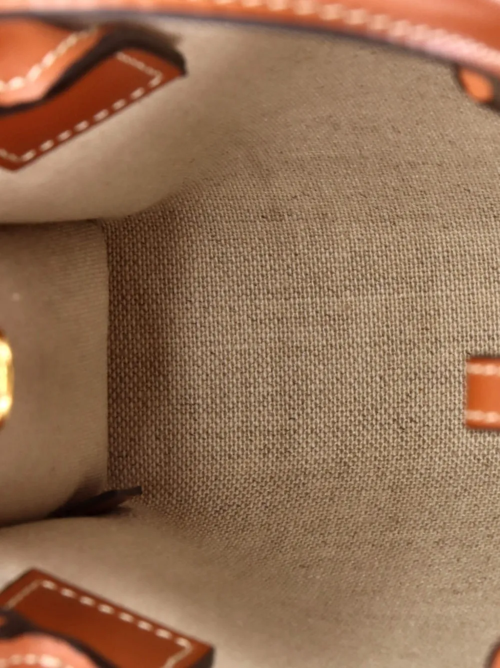 Sulky Vertical Cabas Tote Canvas With Leather Mini Crossbody Bag