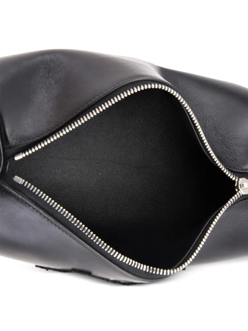 Cylinder Leather With Applique Shoulder Bag