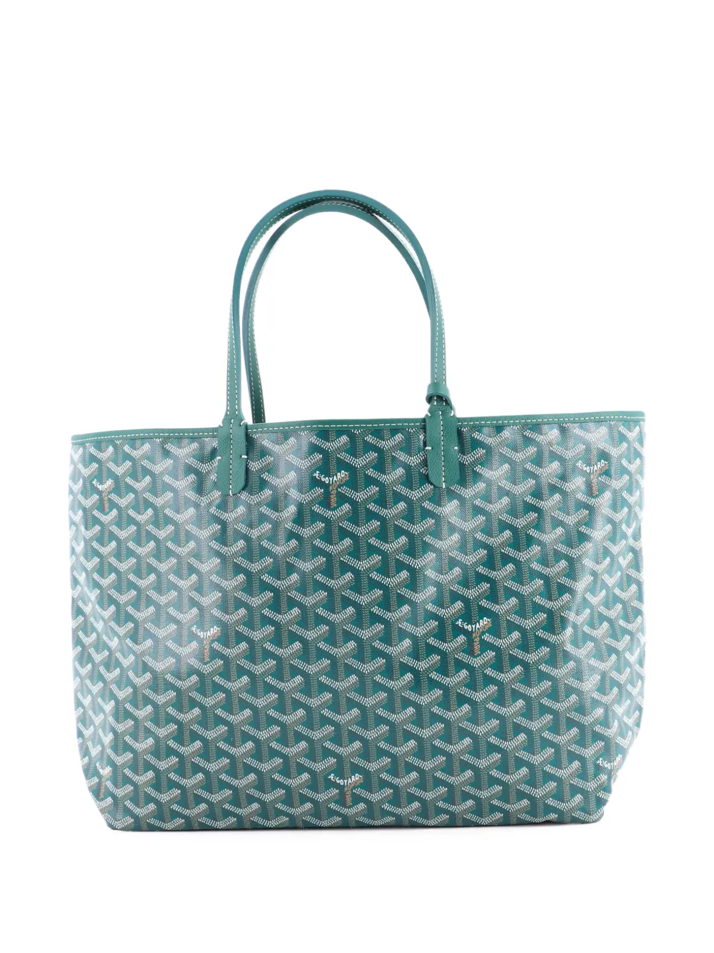 Goyard Pre-Owned Borsa tote Saint Louis PM in tela cerata - Verde