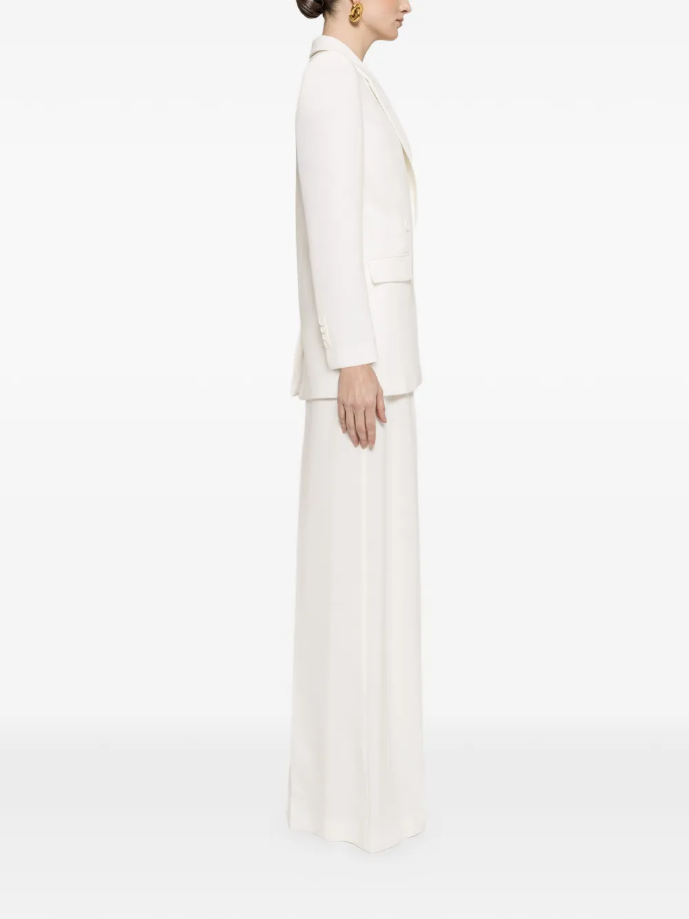  Nissa Double-breasted Blazer - White 
