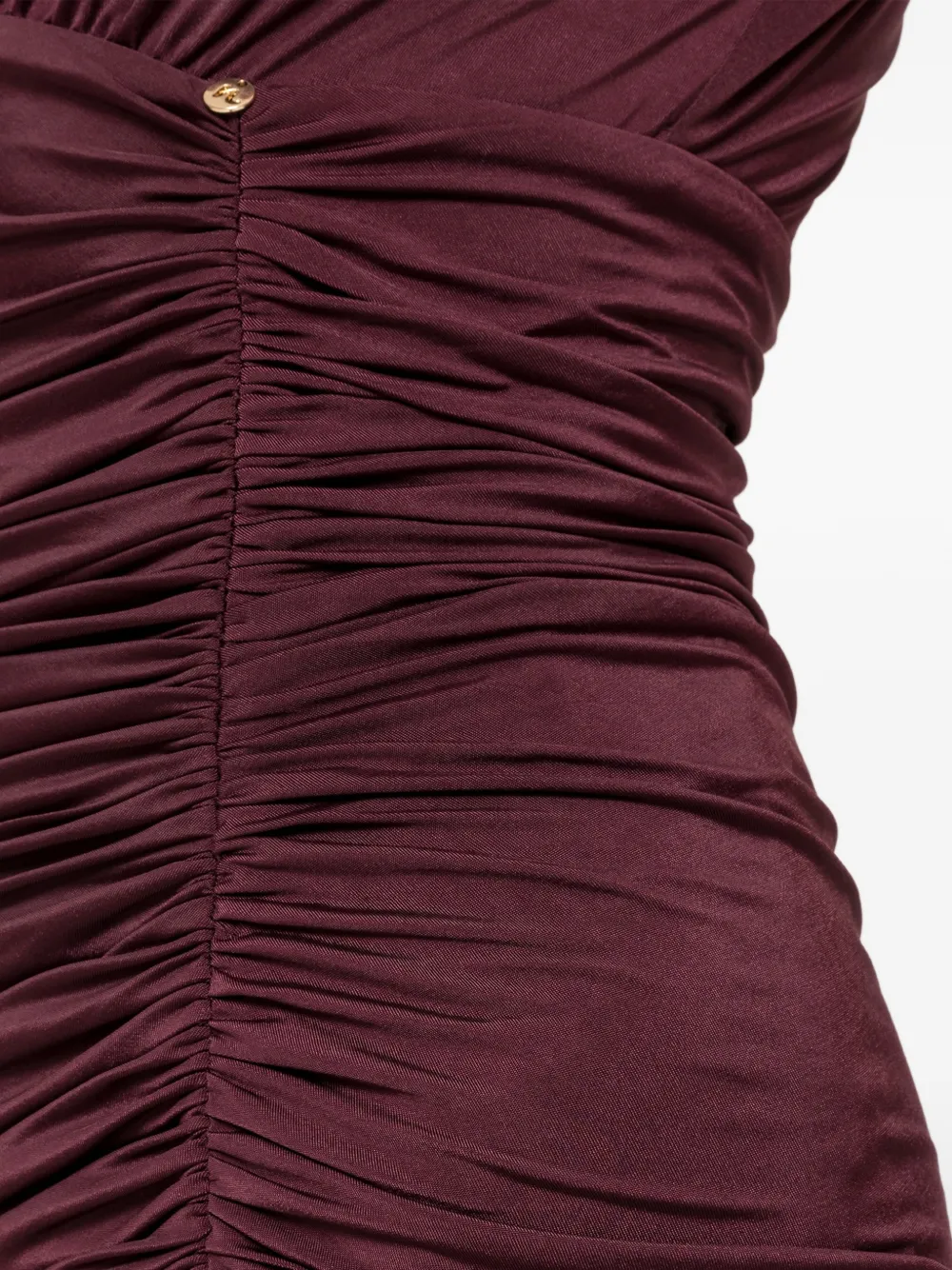 NISSA Midi-jurk met ruches Rood