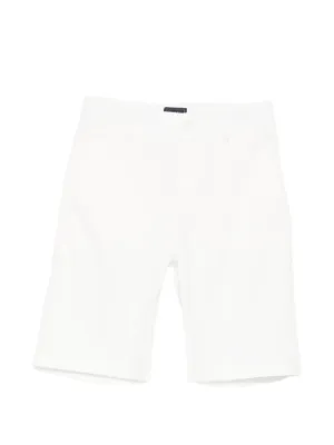 Dolce & Gabbana Kids logo-plaque Denim Shorts | White | FARFETCH