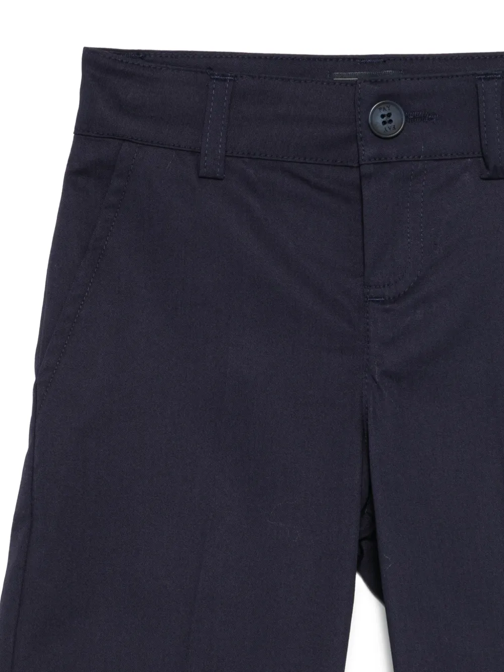  Fay Kids Straight-leg Shorts - Blue 