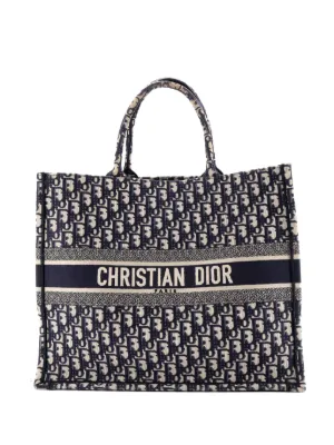 Christian Dior Pre-Owned ブック ハウンドトゥース キャンバス ラージ