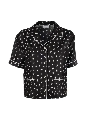 Palm Angels プリント ボーリングシャツ | パープル | FARFETCH JP