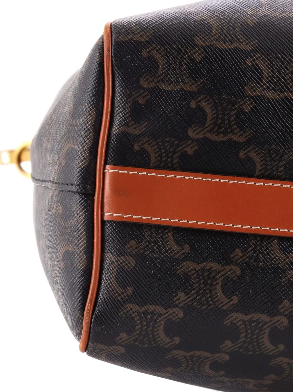 Boston Bag Triomphe Coated Canvas Vertical Handbag