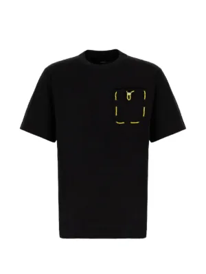 FENDI Camiseta Com Bordado | Preto | FARFETCH BR
