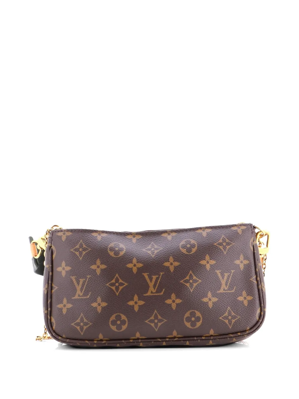  Louis Vuitton Pre-owned Borsa A Tracolla Multi Pochette Accessoires In Tela Con Monogramma - Marrone 