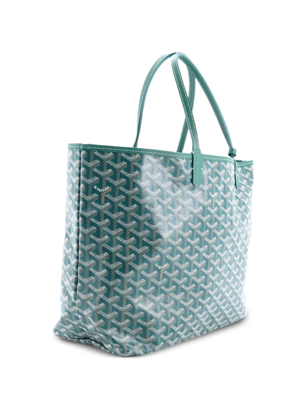  Goyard Pre-owned Saint Louis Coated Canvas Pm Tote Bag - Green 