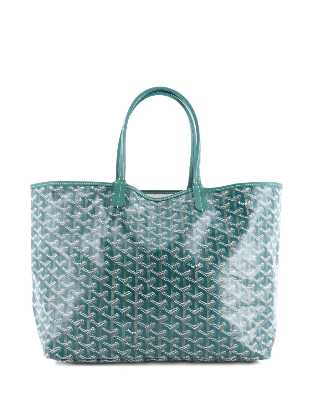  Goyard Pre-owned Saint Louis Coated Canvas Pm Tote Bag - Green 