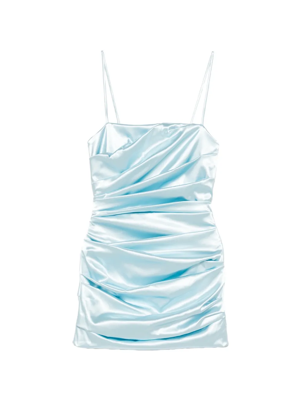 Dolce & Gabbana gathered strappy mini dress - Blu