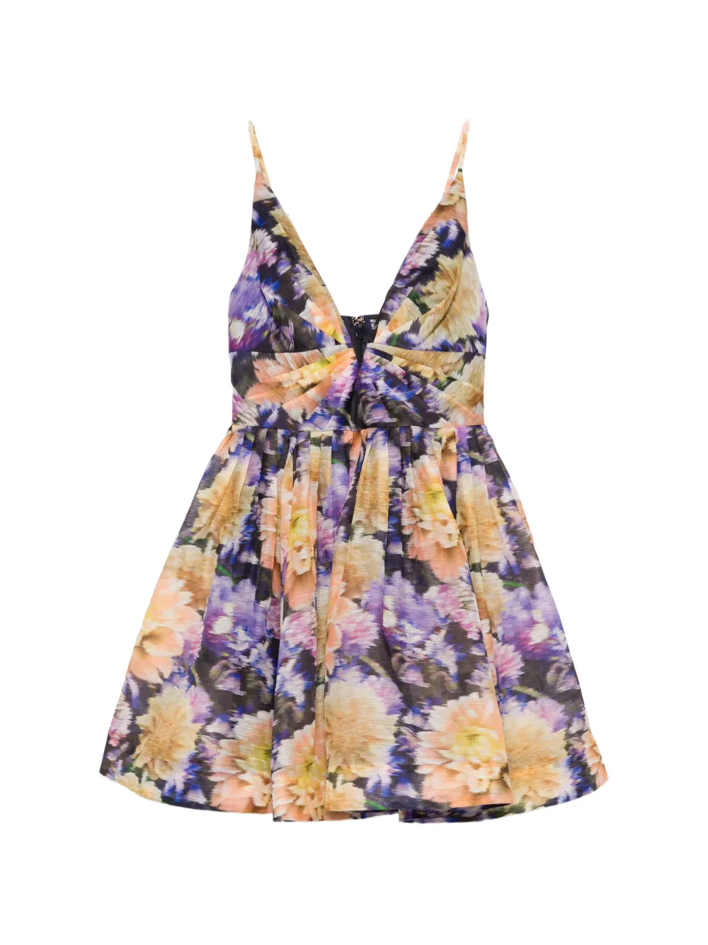 ZIMMERMANN floral-print V-neck mini dress - Viola