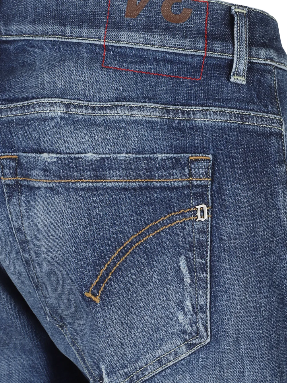 DONDUP Skinny jeans met gerafeld effect Blauw