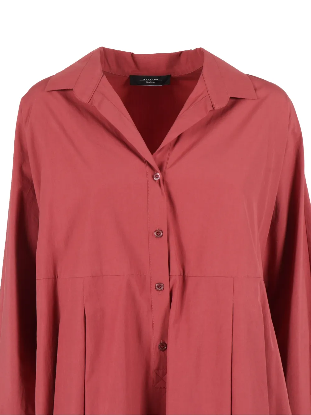Weekend Max Mara Jurk met knopen en kraag Rood