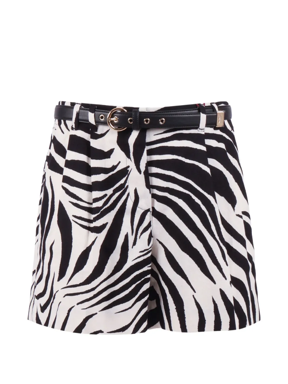 Max Mara zebra-print novella shorts - White