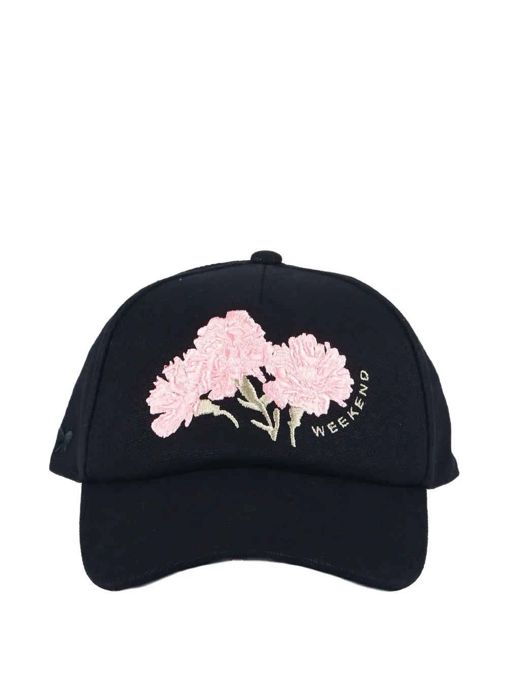 Weekend Max Mara floral-embroidered hat - Nero