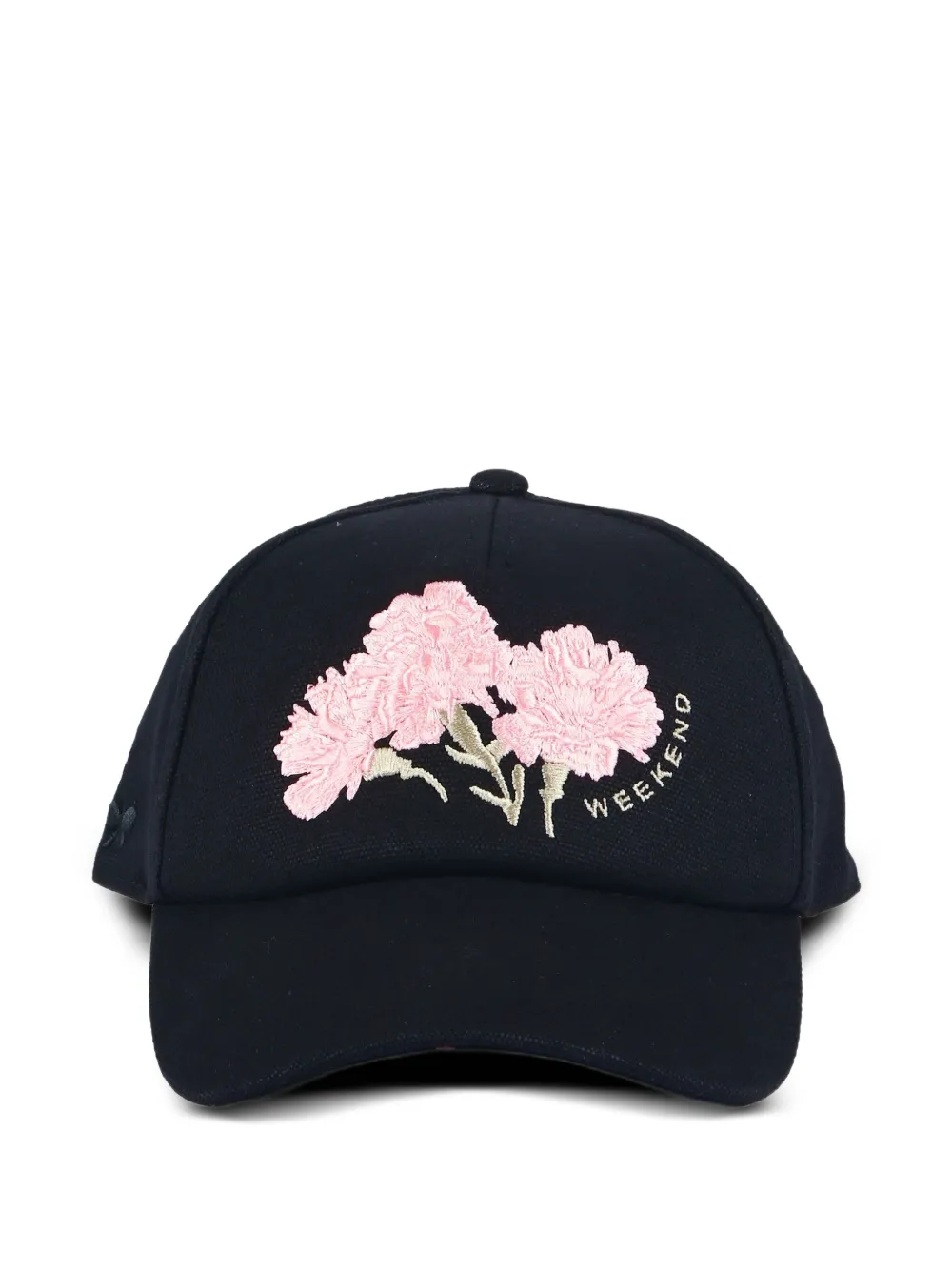 Weekend Max Mara floral-embroidered hat - Nero
