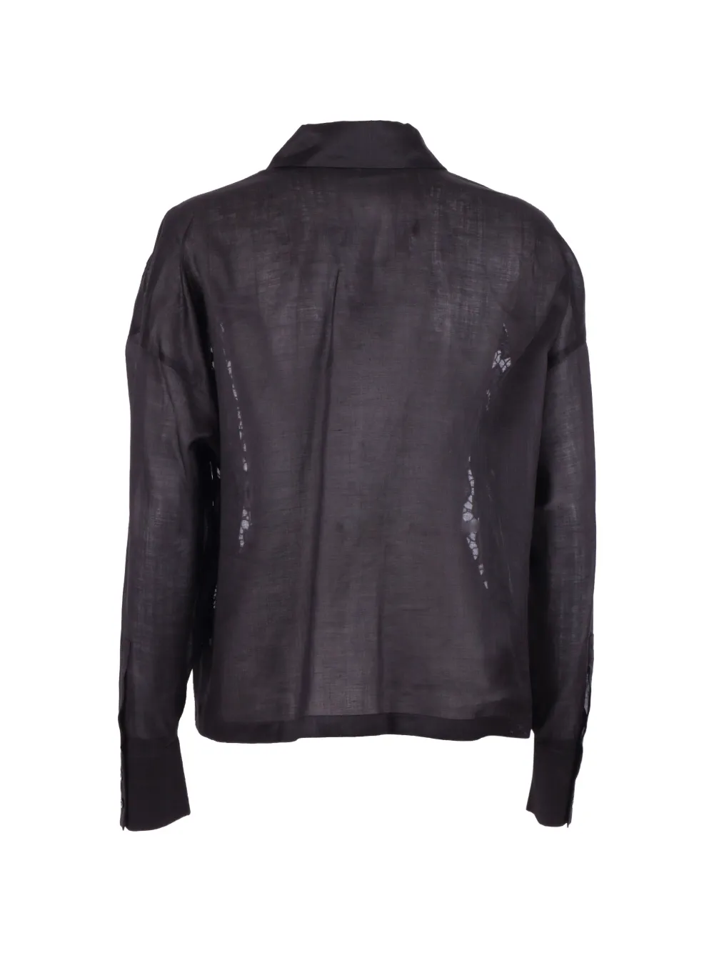 Max Mara Blouse met borduurwerk Zwart