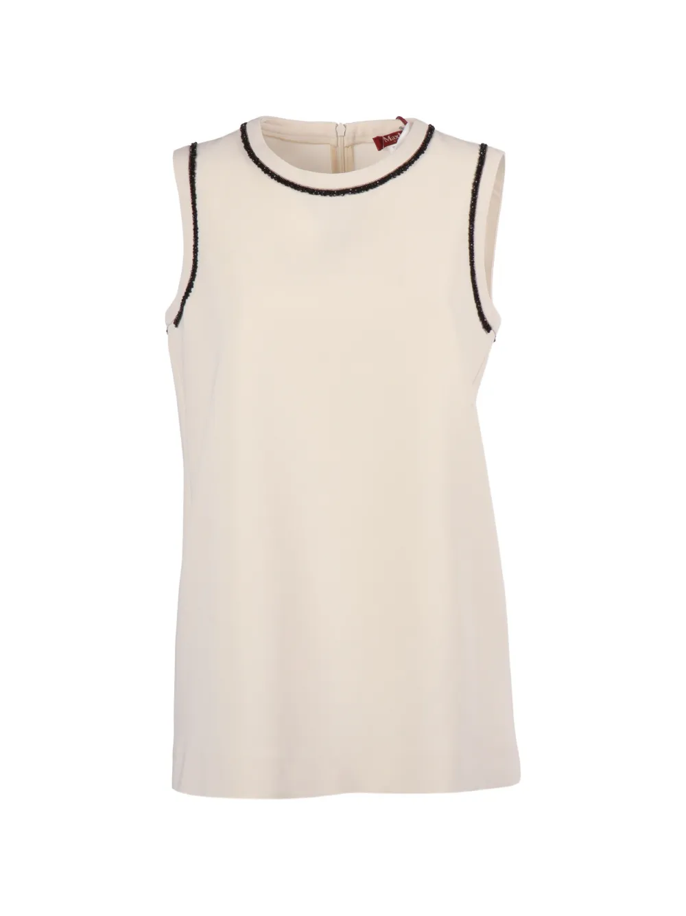 Max Mara Zaino bead-embellished vest - Toni neutri
