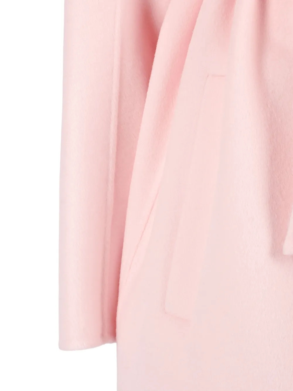  Max Mara Abrigo Con Cinturón - Rosa 