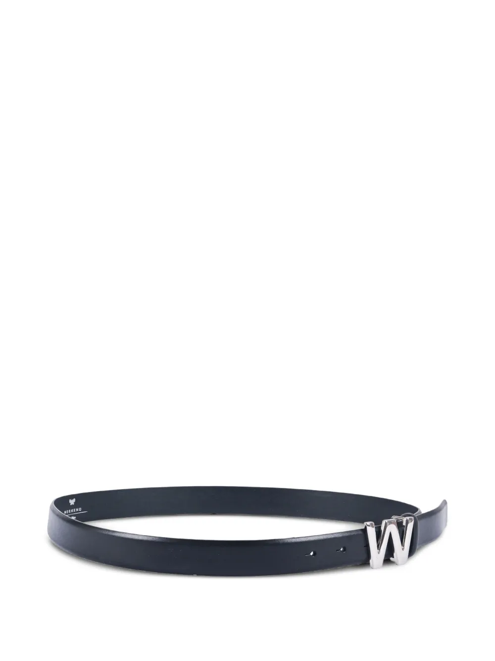  Weekend Max Mara Logo-buckle Leather Belt - Black 