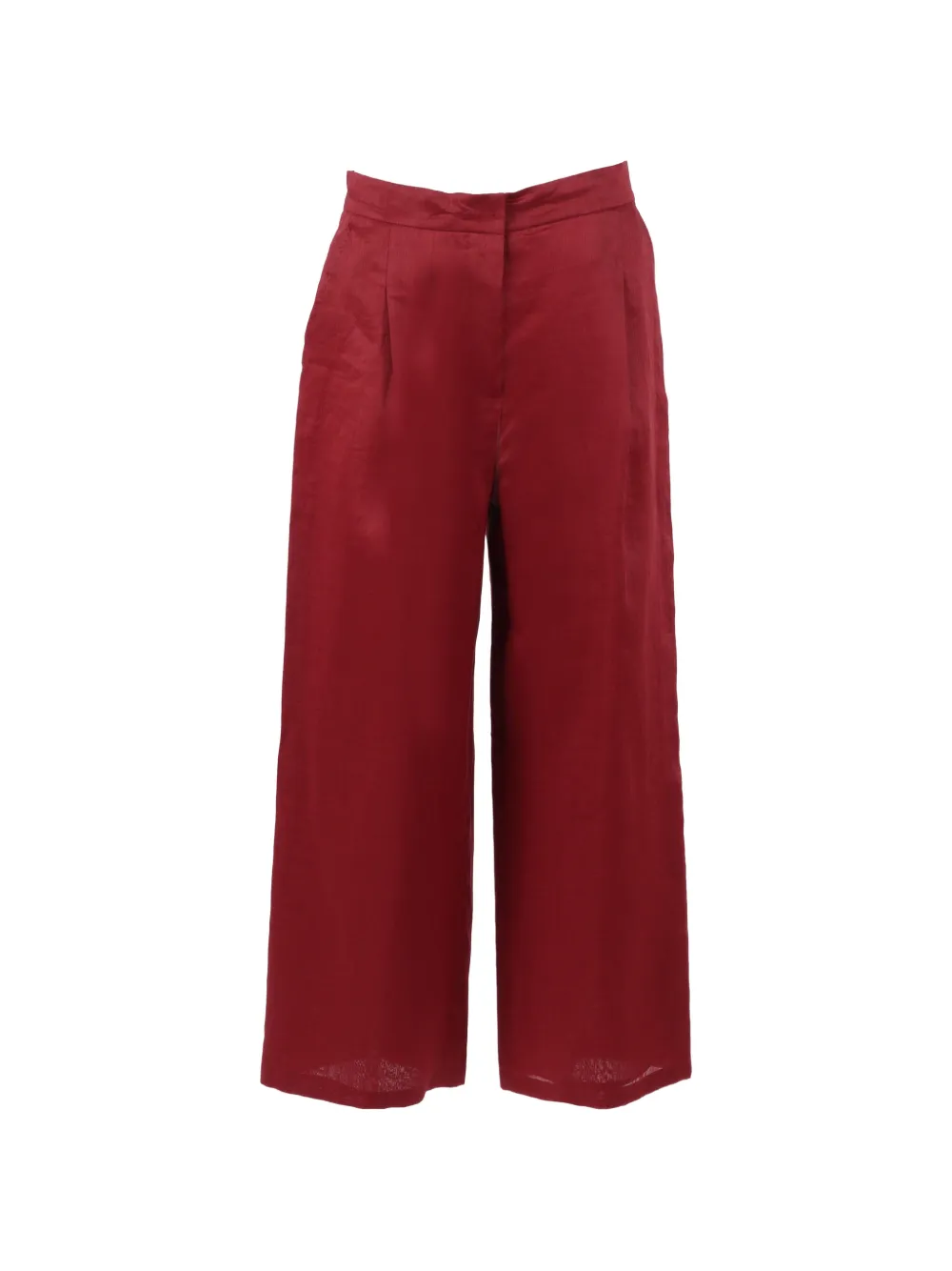 Max Mara pleated wide-leg trousers - Rosso