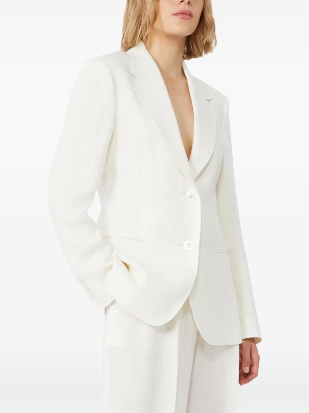 Max Mara Bella シングルジャケット | ホワイト | FARFETCH JP