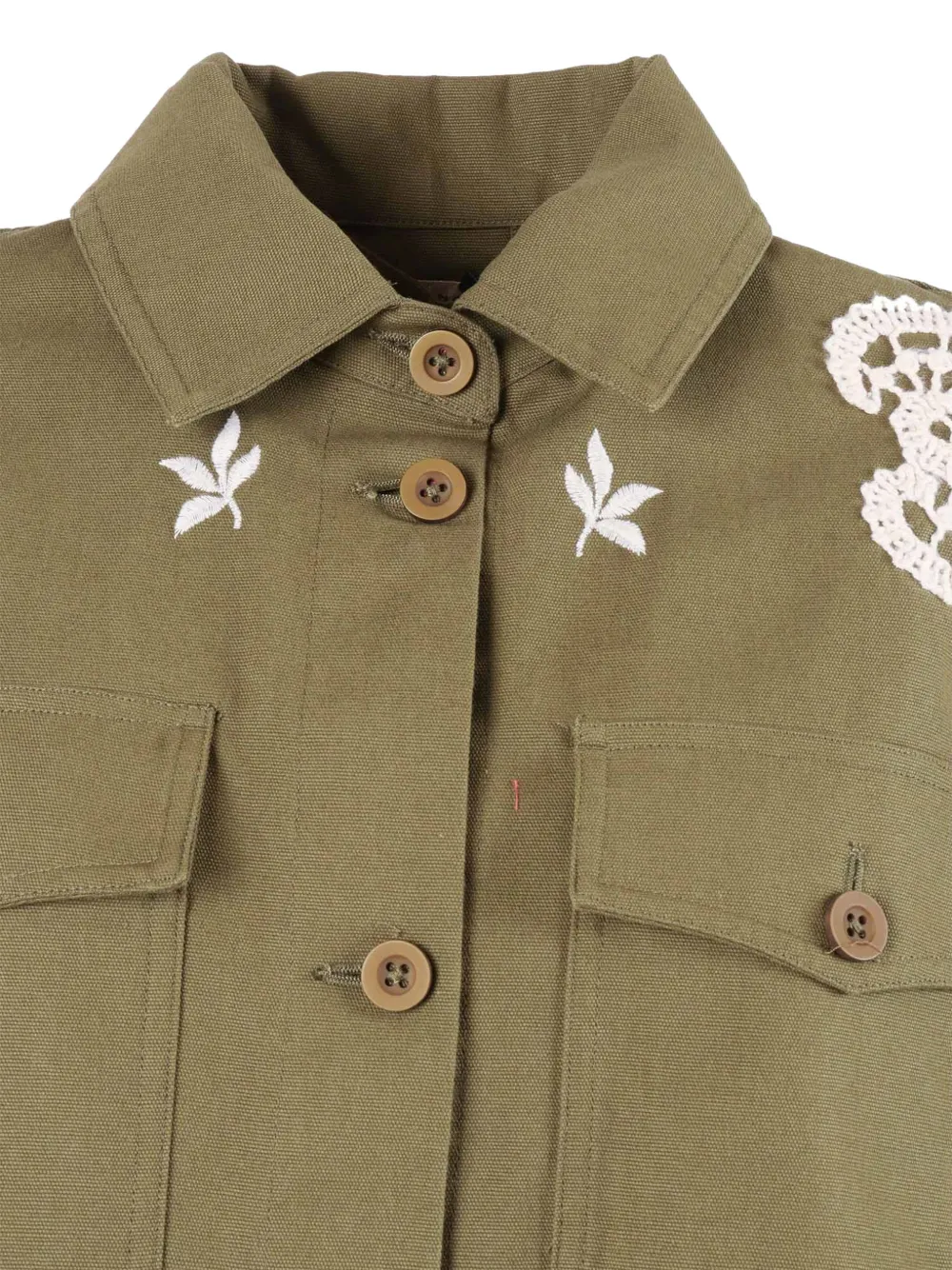 Weekend Max Mara Blouse met borduurwerk Groen