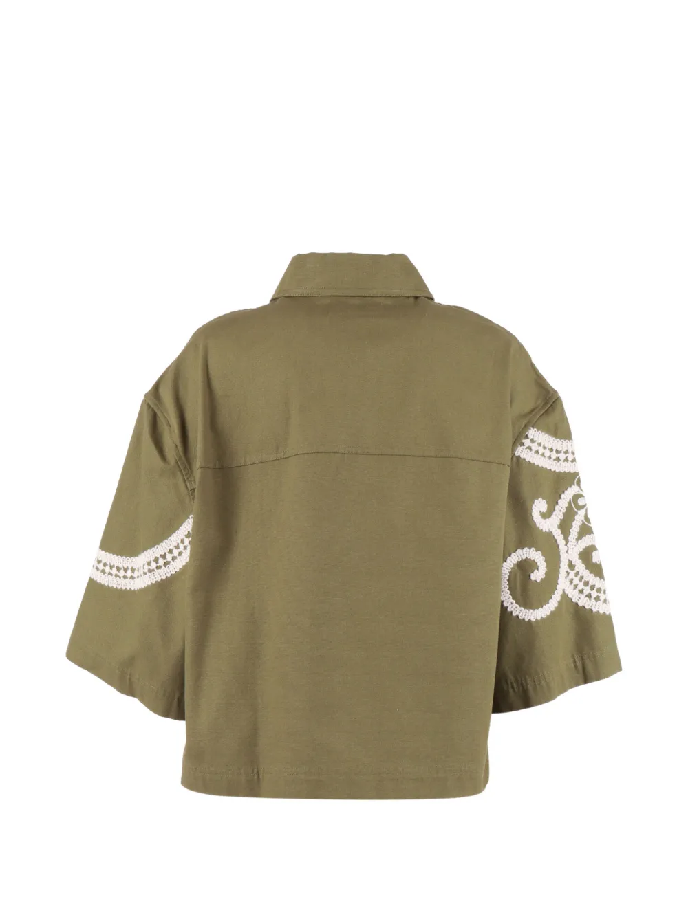 Weekend Max Mara Blouse met borduurwerk Groen