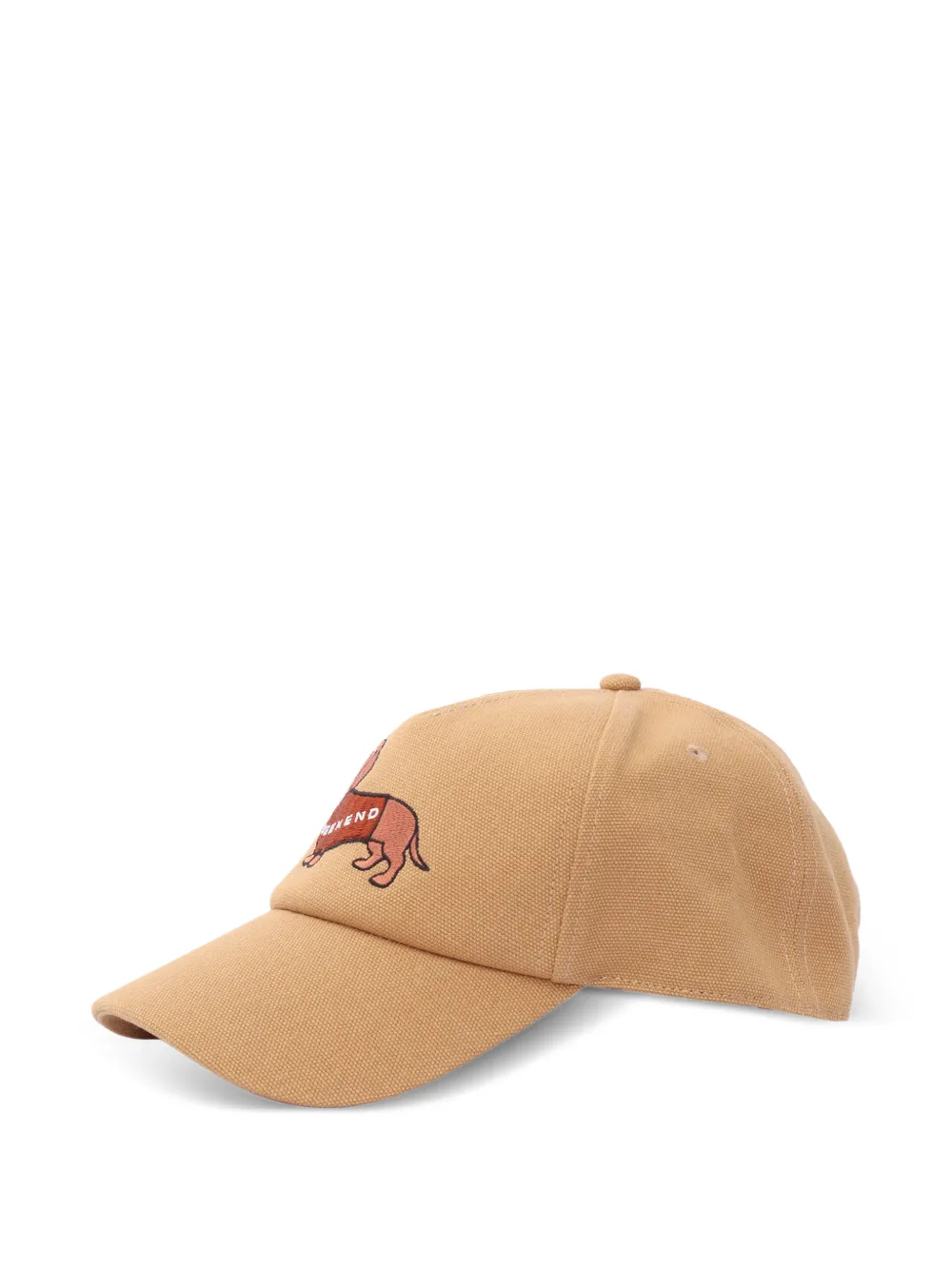  Weekend Max Mara Dog Embroidered Hat - Brown 