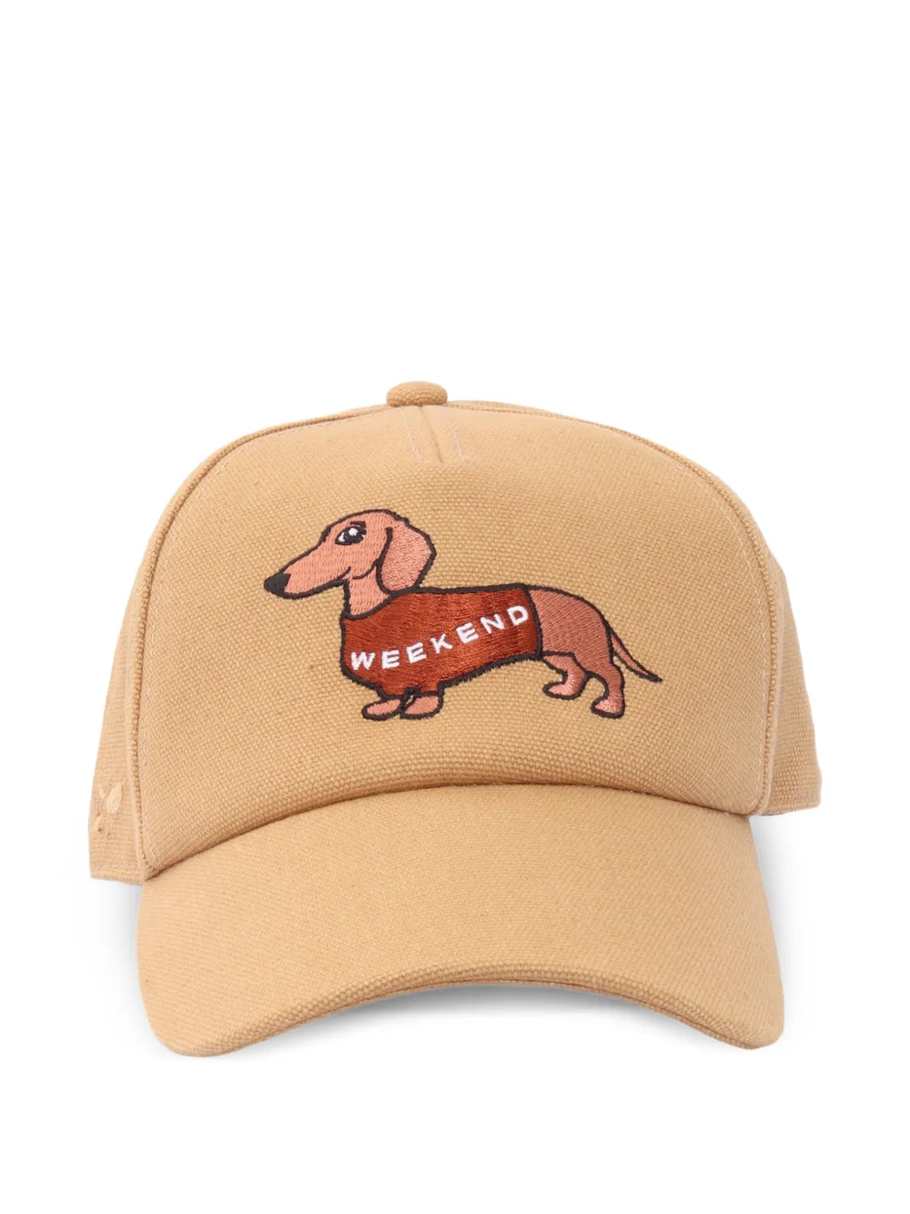 Weekend Max Mara dog embroidered hat - Marrone