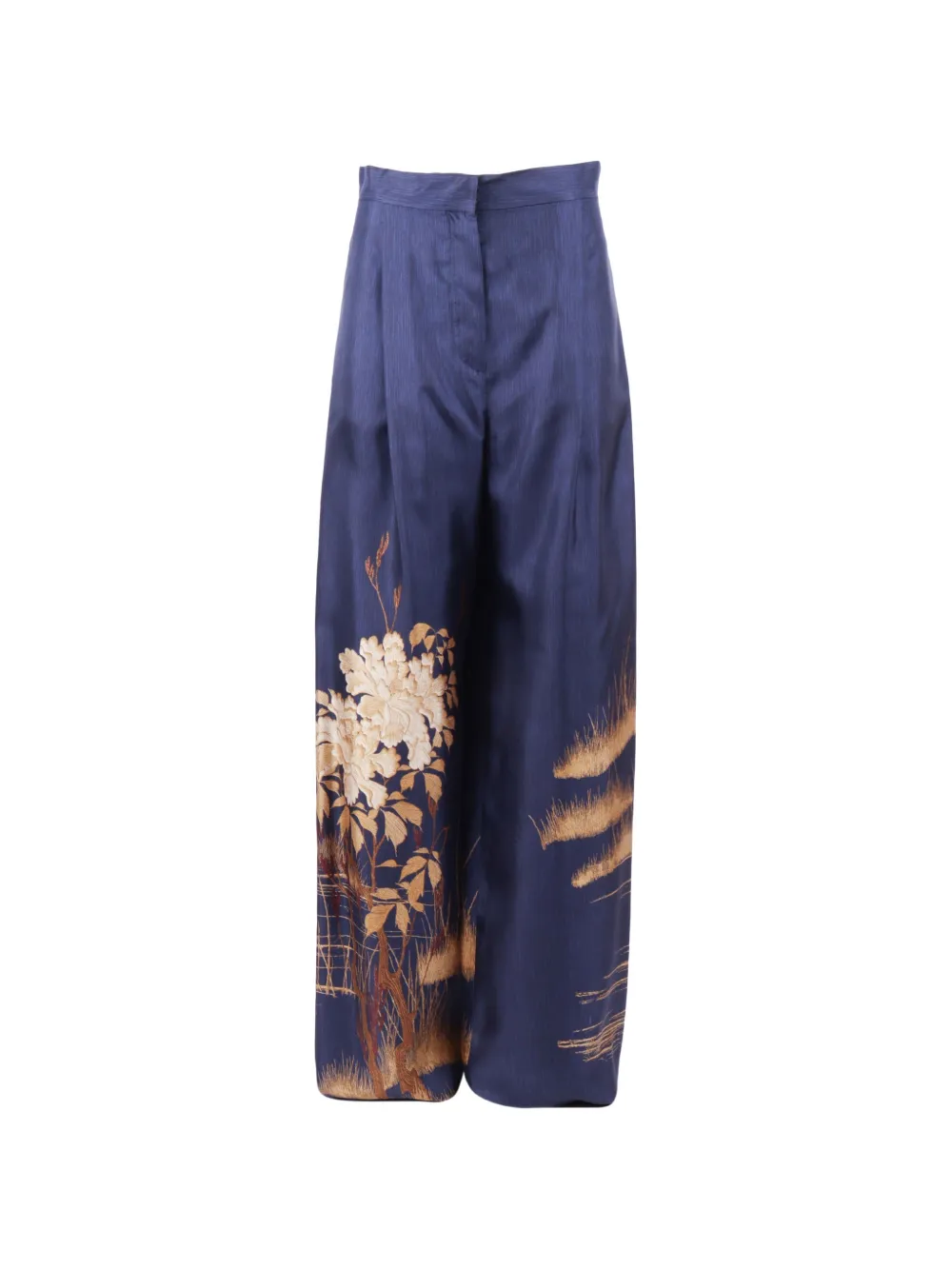 Max Mara floral-print trousers - Blu