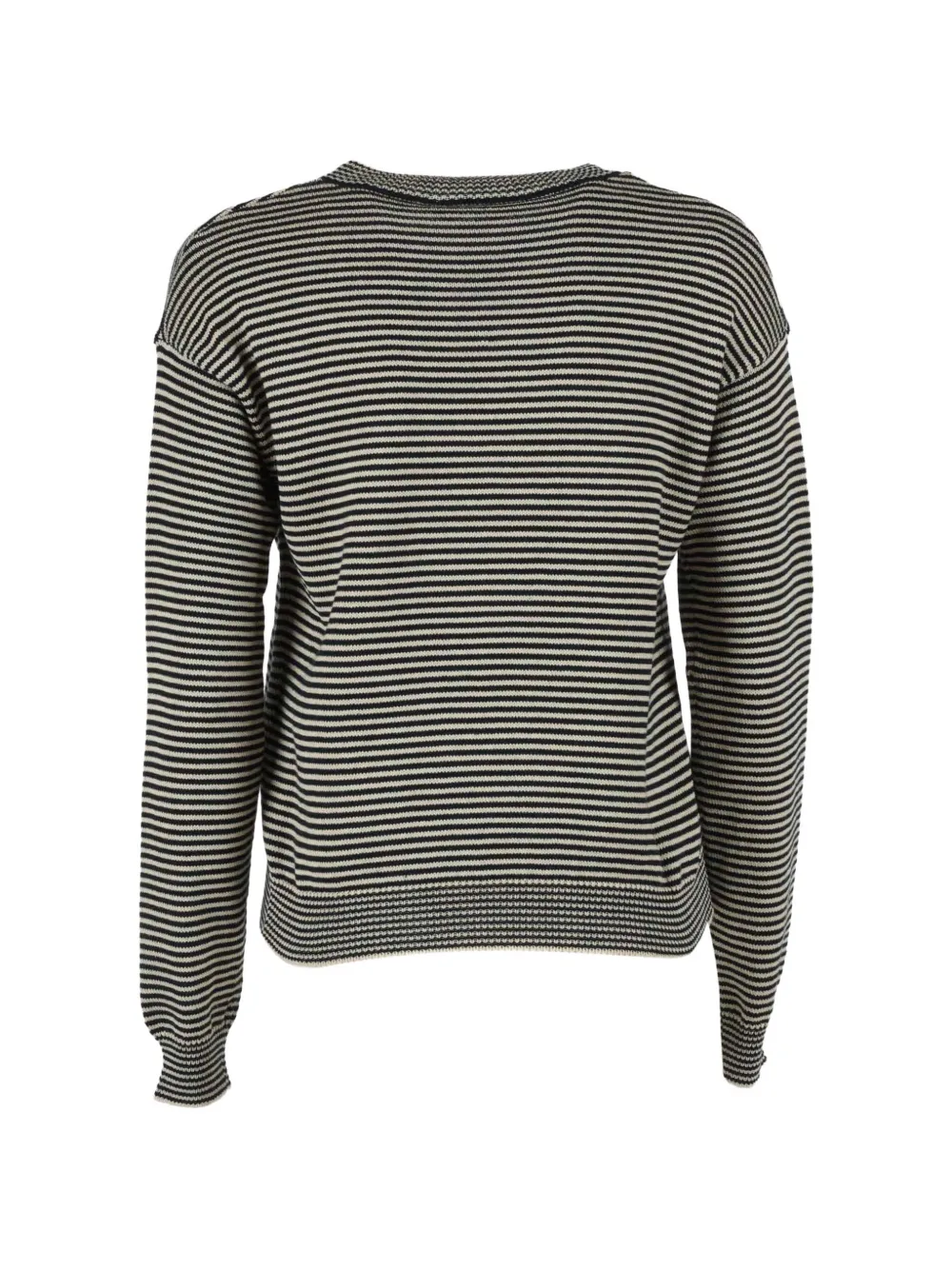  Weekend Max Mara Striped Long-sleeve Top - Black 