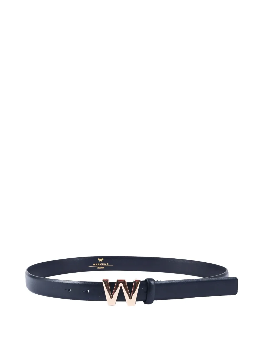 Weekend Max Mara logo-buckle leather belt - Blu