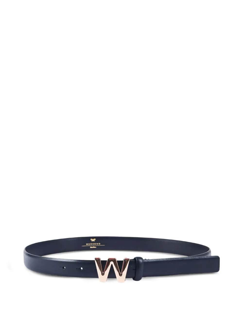 Weekend Max Mara logo-buckle leather belt - Blu