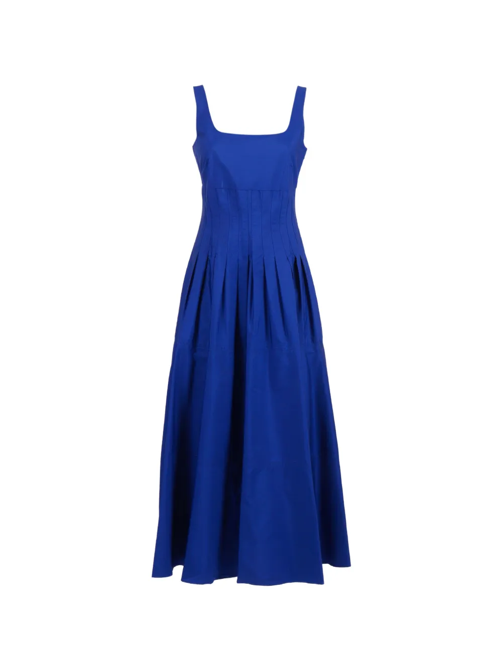 Max Mara pleated flared midi dress - Blu