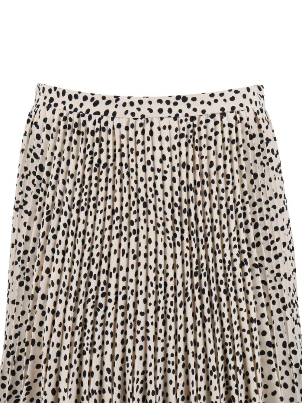 Max Mara Gonna Legno rok met stippen en plooien Beige