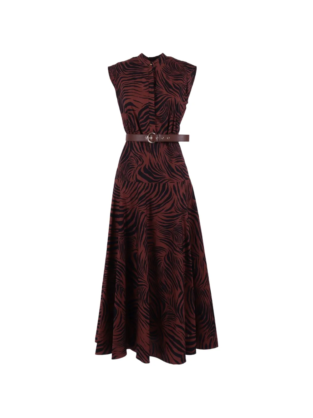 Max Mara West zebra-print dress - Marrone
