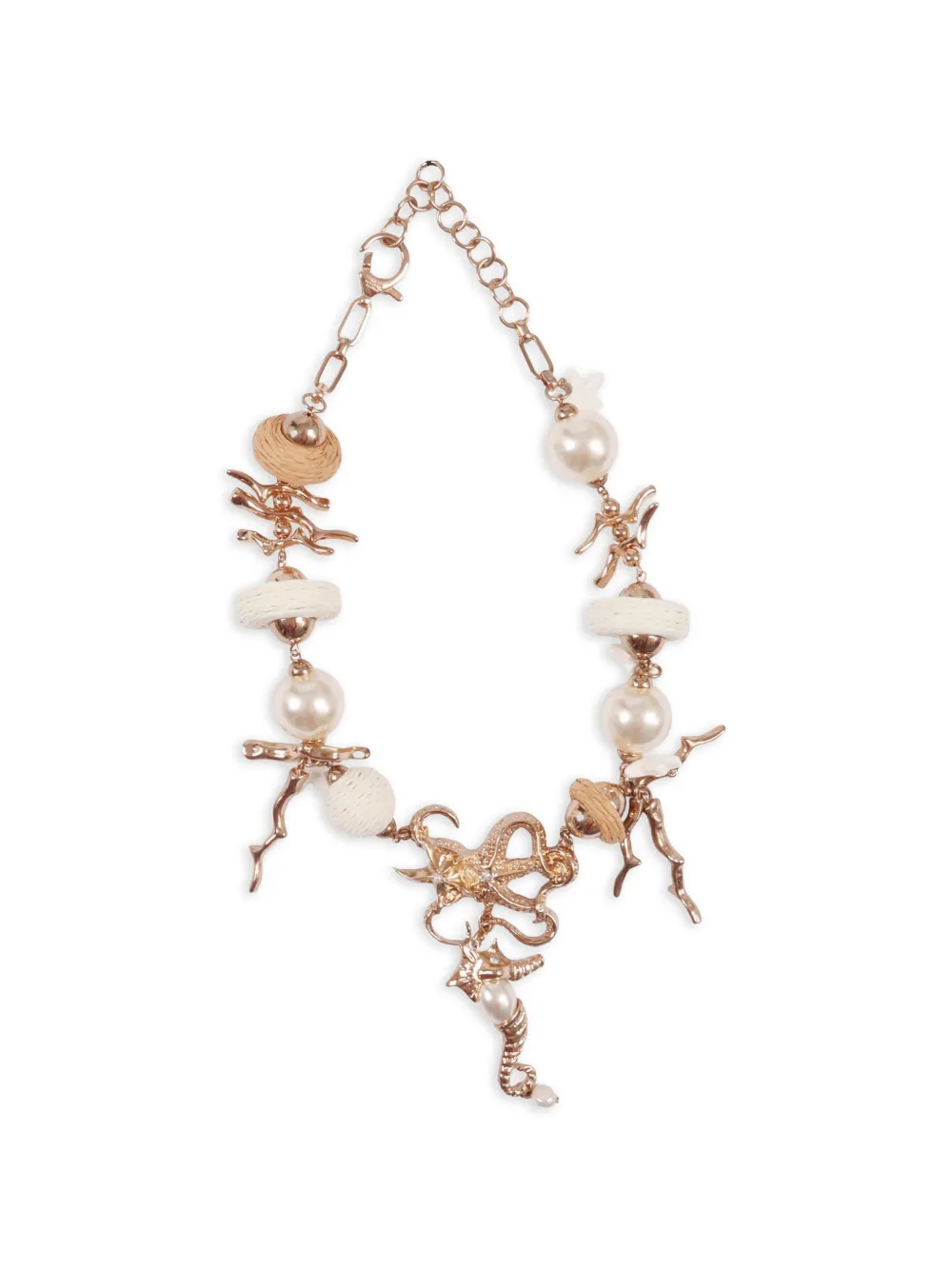 Weekend Max Mara sea-embellishement necklace - Rosa