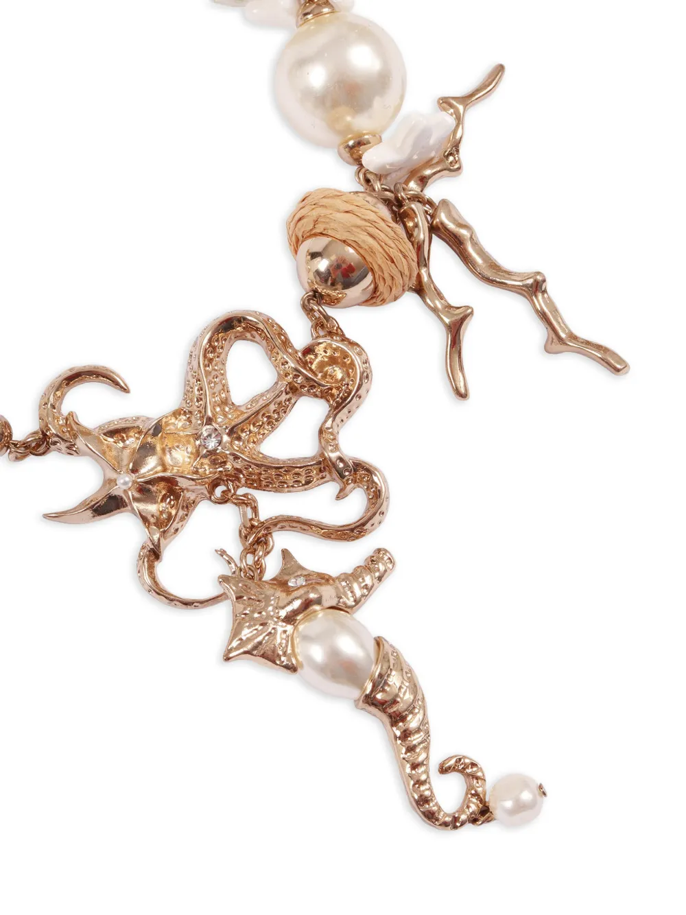  Weekend Max Mara Sea-embellishement Necklace - Pink 