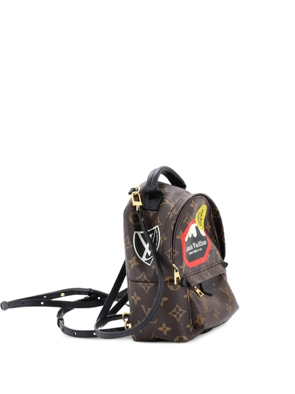 Louis Vuitton Pre-Owned Zaino Palm Springs Limited Edition World Tour mini in tela con monogramma - Marrone