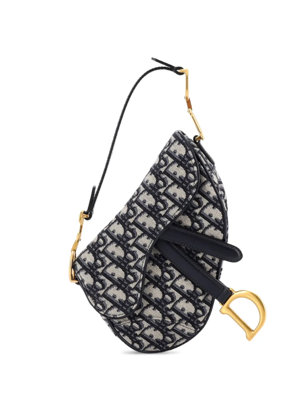 Christian Dior Pre-Owned Mini Oblique Schultertasche aus Canvas - Blau