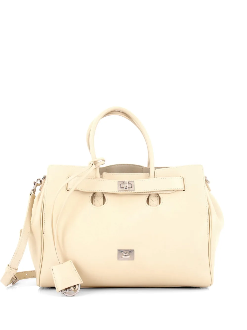 Balenciaga Pre-Owned Borsa tote Bel Air Carry All media in pelle - Toni neutri