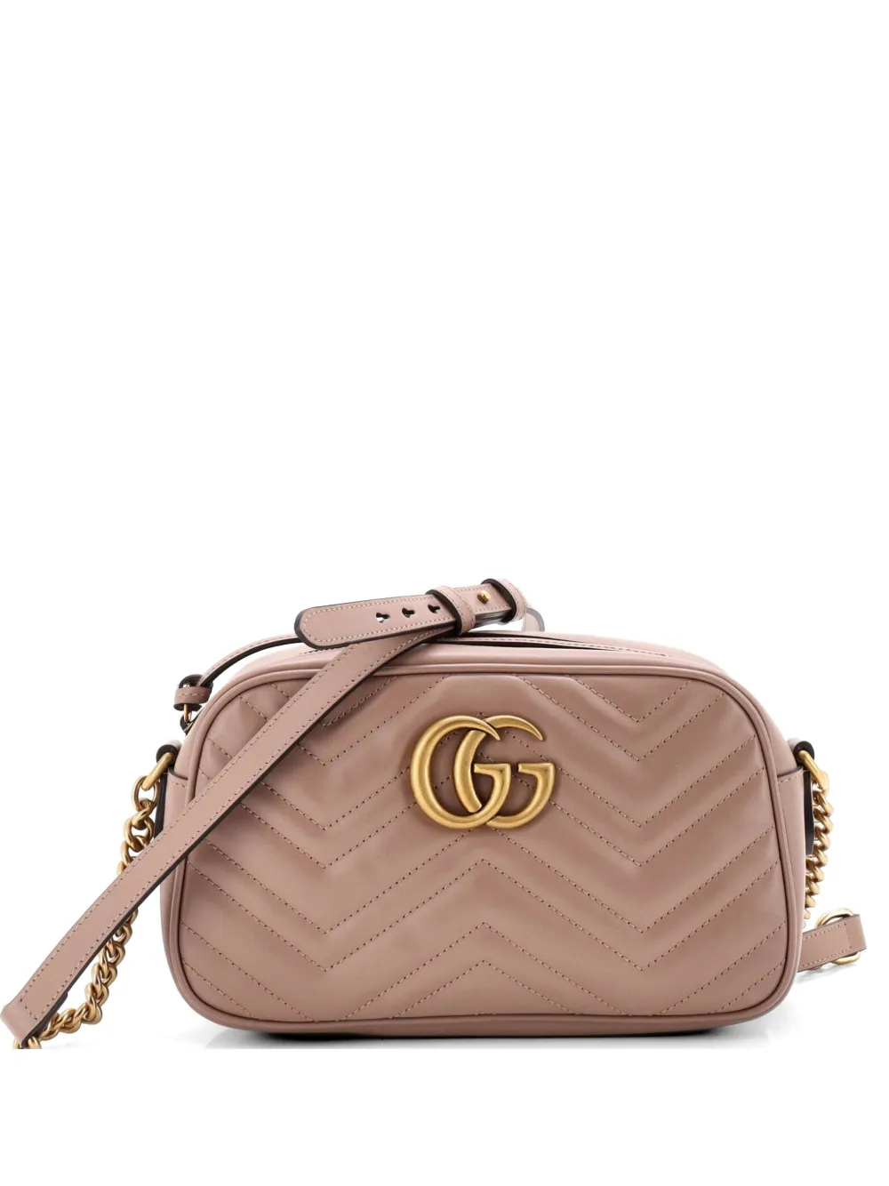 Gucci Pre-Owned Borsa a tracolla GG Marmont piccola in pelle matelassé - Toni neutri