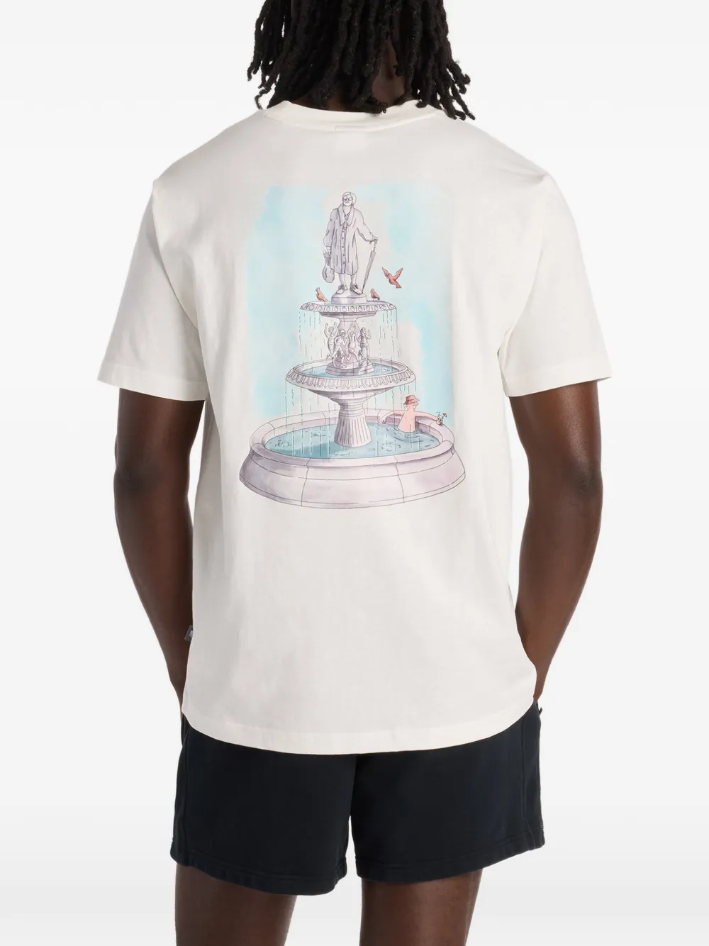 New Balance Fountain T-shirt met print Wit