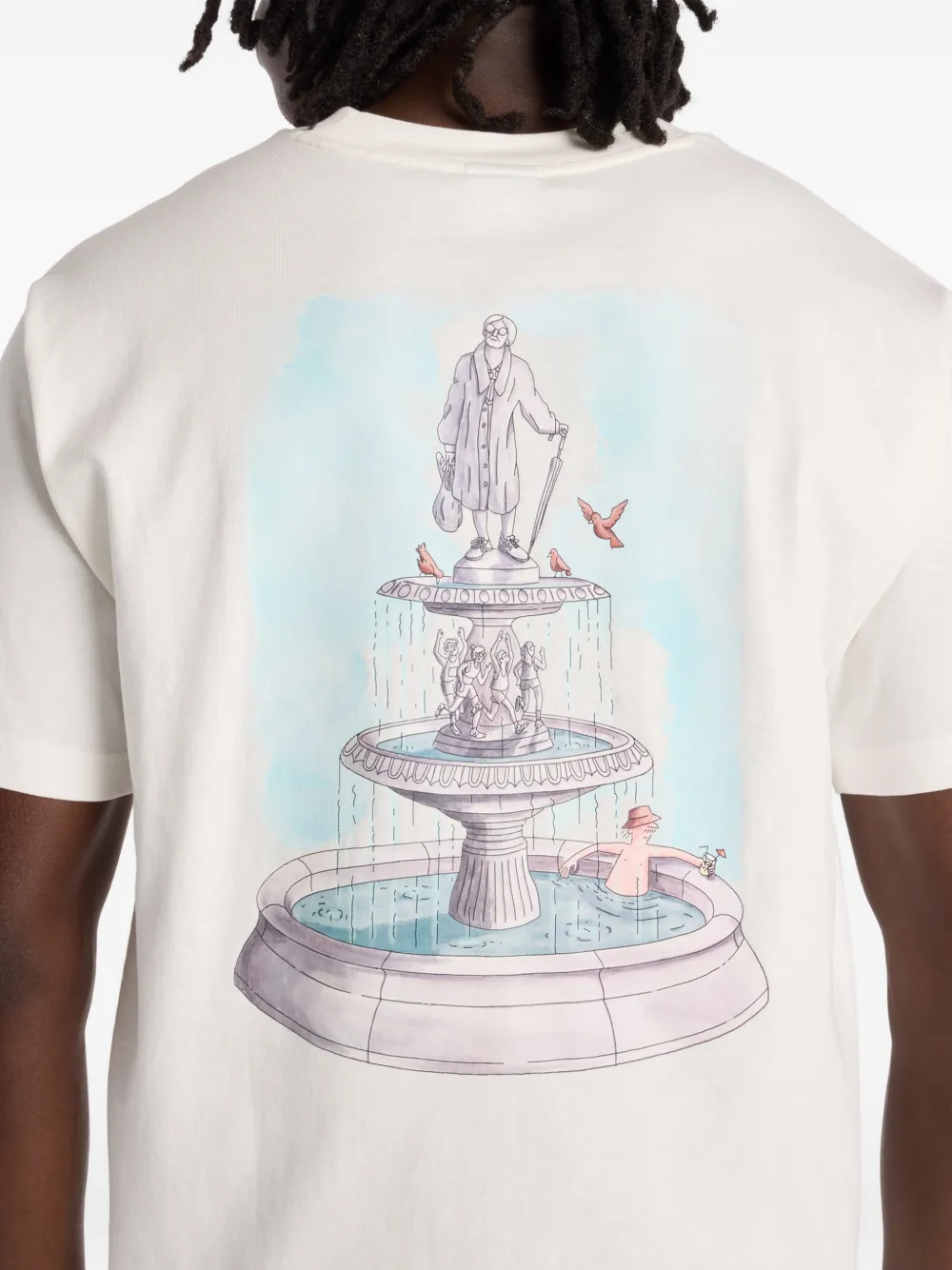 New Balance Fountain T-shirt met print Wit