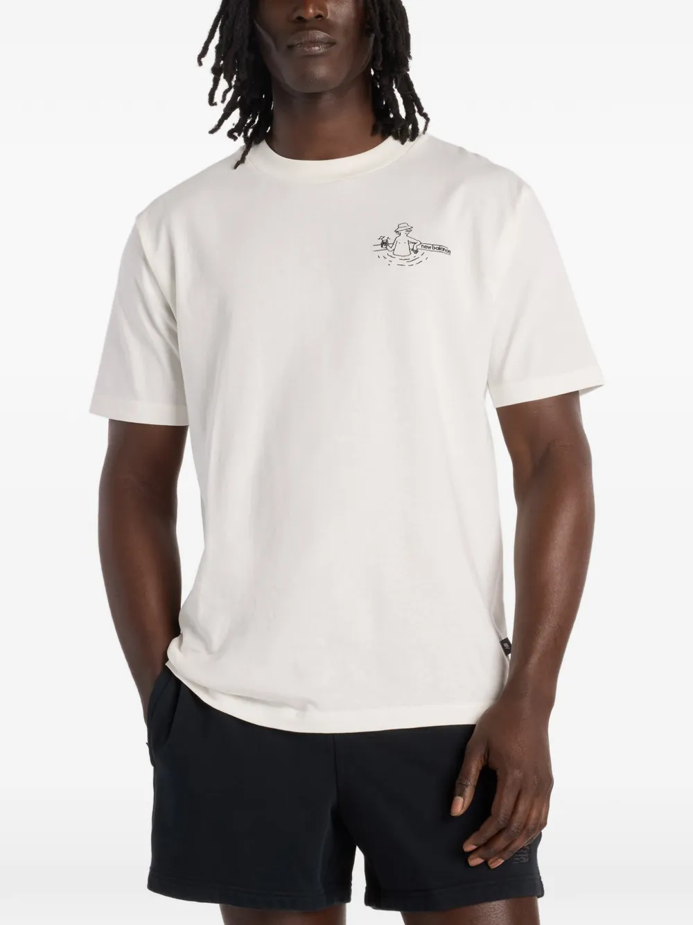 New Balance Fountain graphic T-shirt - Bianco